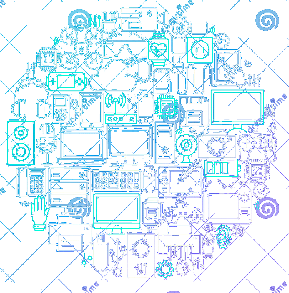 gadgets-in-circle